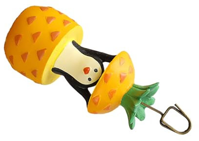 Clip-Fotohalter aus Harz mit Sockel, Hübschem Muster, Langlebiger Notizständer für Zuhause, Büro, Tisch, Restaurant, Besprechungsraum für Freunde und Lieben (Pinguin)