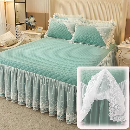 XHCTNN Boxspringbett Betthusse Prinzessin Stil 150 200 180 200 220 cm Betthusse 140x200x30 Betthusse 200x200 Bettrock 140x200 Betthusse 160 X 200(B,180 * 220cm)