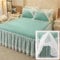 XHCTNN Boxspringbett Betthusse Prinzessin Stil 150 200 180 200 220 cm Betthusse 140x200x30 Betthusse 200x200 Bettrock 140x200 Betthusse 160 X 200(B,180 * 220cm)
