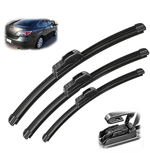 WILSEM Front Rear Window Car Wiper Windshield For Mazda 6 GH1 Hatchback 2007-2012 Car Windscreen Wiper Blades 2008 2009 2020 2011