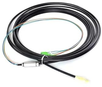 GHZHANG SM 4-core Outdoor Optical Cable with Waterproof Metal Joint Pigtail Fiber