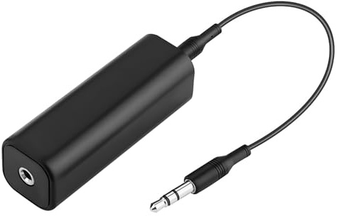 3,5 mm Ground Loop Isolator, Aux Entstörfilter für Auto & Heim Stereoanlage, Audio Noise Isolator, Entstörfilter Autoradio Klinke, Audio Filter für Lautsprecher, PC, Smartphone & Bluetooth-Geräte