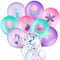 DazzJoy Meerjungfrau Luftballon Tiere Ballons, XXL Ballon Meerjungfrau, Luftballons Meerjungfrau Geburtstag Deko Mädchen, Meerjungfrauen Geburtstag für Unterwasserwelt Kindergeburtstag Deko Mädchen