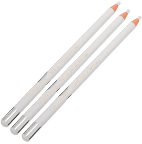 DECORNIJIA 3pièces Crayon Yeux Blanc Lot De Stylo Maquillage Contour Yeux Applicateur Précis Léger Et Facile à Transporter