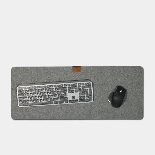 GOOD WILHELM Schreibtischunterlage aus 100% Wollfilz – Ökologisch, Nachhaltig & 100% Natürlich – Bi-Color Design, 75x30cm – Made in Germany (75x30cm)