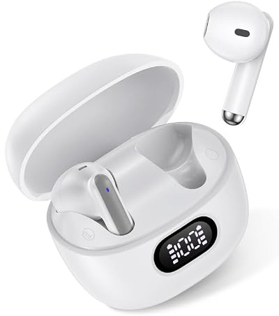 Auricolari Bluetooth senza fili, auricolari per iPhone 17e, 17, 16e | AirPods per iPhone 17Pro 16 Pro Max/15/14/13 Plus, Samsung Galaxy, Google Pixel, OnePlus, Apple Air Pods Android Buds in Ear