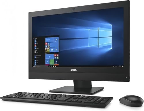 Dell OptiPlex 5250 All in One Desktop Computer PC, Mit 21.5-Zoll-Monitor, Intel Pentium Gold G4560, 8GB RAM, 512GB SSD, US Tastatur, WiFi, Bluetooth, Windows 11 Pro (Generalüberholt)