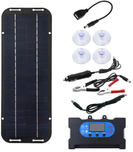 YIGECHENXIN Kit de Panneau Solaire 200W 18V avec régulateur de Charge