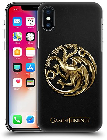 Head Case Designs Offizielle HBO Game of Thrones Gold Targaryen Embossed Sigils Harte Rueckseiten Handyhülle Hülle Huelle kompatibel mit Apple iPhone X/iPhone XS