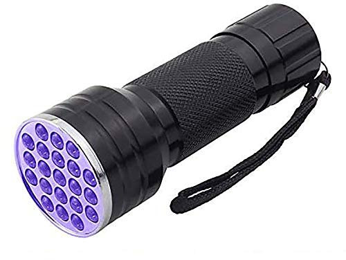 Pocketman 21 LED UV-Taschenlampe Schwarzlicht, 395 nm UV-Ultraviolett Schwarzlichter Handlampe für Hunde, Haustierflecken, Bettwanzen, Skorpionen