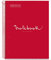 Miquelrius - Notizbuch A4 Notebook, 1 farbiger Streifen, 80 Blatt mit raster 5 x 5 mm, Papier 90 g/m² mikroperforiert mit 4 Bohrungen für 4 Ringe, Einband aus Karton, Farbe Rot