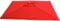Field & Hawken - Red Parasol Canopy - 3x2m Garden Parasol - 8-10 Person Parasol - Rectangular Canopy - Aluminium Parasol Frame