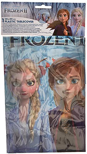 Procos 91129 - Party-Tischdecke Frozen 2, Größe 120 x 180 cm, abwischbar, mehrfach verwendbar, Tischtuch, Dekoration, Geburtstag, Mottoparty
