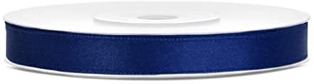 25 Meter dunkelblaues Satinband 6mm Schleifenband Dekoband Geschenkband Hochzeit Deko Band Dunkelblau Dunkelblaue Schleife