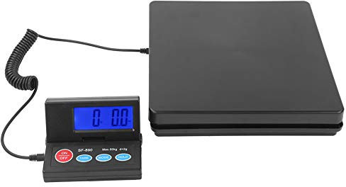 Estink Plattformwaage, Professionelle Waage, Paketwaage, Paketwaage, 50 kg/2 g, digitale Postwaage, tragbar, Adapter inklusive, 100 – 240 V, LCD (EU 110 – 240 V)