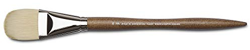 Winsor & Newton 5010619 synthetischer Künstler Ölpinsel mit hoher Elastizität & Lebensdauer, ergonomischer Stiel für Ölfarben und Alkydfarben - Filbertpinsel Nr. 20