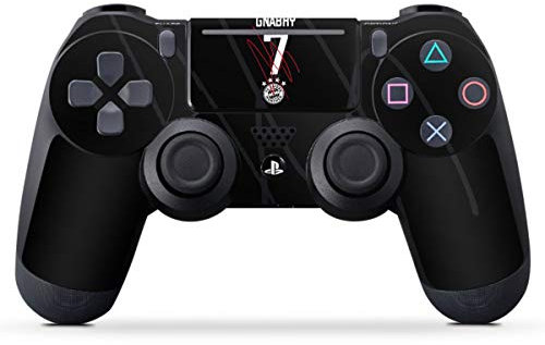 DeinDesign Skin kompatibel mit Sony Playstation 4 PS4 Slim Controller Folie Sticker FC Bayern München FCB Gnabry