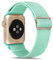 Tasikar Sport Solo Loop Compatible con Correa Apple Watch 49mm 46mm 45mm 44mm 42mm, Nailon Pulsera Repuesto, Trenzada Elástica Ajustable para Apple Watch Ultra Serie 10/9/8/7/6/SE/5/4/3/2-Azul cian