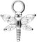 PIERCINGLINE Chirurgenstahl Anhänger für Clicker Ringe & Kreolen LIBELLE Piercing Ohr Helix Silberfarben