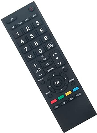 CT-90437 Télécommande de Remplacement - VINABTY - Compatible avec Toshiba LCD TV CT90437 télécommande CT-90437 58L5335DG 40L5335D