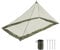 EFUTURETIME Zanzariera da Campeggio, 220 x 120 x 100 cm, Leggera, per Esterni, Compatta, Zanzariera da viaggio, Senza Cerniera, Per Campeggio, Escursioni, Senza lato inferiore, Verde