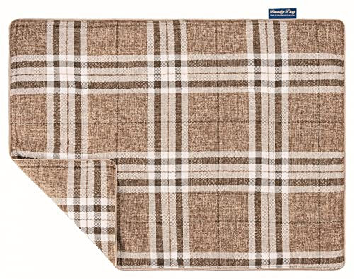 Hundedecke Highlands Beige - waschbar kuschelig robuste hochwertige Qualität Made in Germany - Größe L