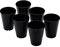 Omada Design 6 verres à eau de 275 ml, empilables, incassables, réutilisables, en plastique pour usage extérieur, ligne Samba