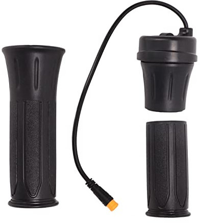 Electric Bike Throttle Grip, 1 Pair 22mm Throttle Grip E Bike Half Twist Throttle Speed Control Grips with Cable for Electric Bicycles Electric Scooters