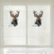 Fensterfolie Brauner Hirsch Retro Fensterfolie Blickdicht Sichtschutzfolie Fenster Static Milchglasfolie Folie Fenster Sichtschutz Home Office Fensterfolie Selbsthaftend 1P/60x116cm
