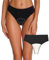 Wezest Camel Toe Cover Thong/Camel Toe Concealer Unterwäsche/Cameltoe Hider Eingebaute Latexabdeckung zum Verstecken weiblicher Linien, Schwarz, Einheitsgröße
