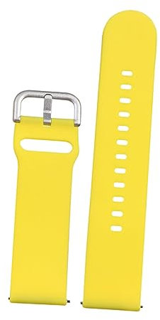 RORPOIR Correa Silicona Para Reloj Inteligente Solar Ergonómica Cómoda Para Hombre y Mujer Repuesto Color Amarillo