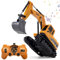 Daioller Excavateur Rc pour Enfants de 3 à 5 Ans, Jouet excavateur télécommandé, Jouet hydraulique pour garçons de 4 à 7 Ans, Voiture de Construction avec 60+Minutes de Temps de Jeu, Son et lumière.