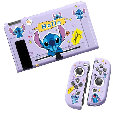 Funda Protectora Compatible con Switch NS, Carcasa Protectora de Silicona Case Resistente Anti-Arañazo Cover Accesorios Compatible con Switch NS, Hecho de Material TPU (D)