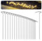 com-four® 25x Edelstahl Erdspieß für Lichterketten 19 cm – Outdoor Bodenanker für Weihnachtsbeleuchtung, Gartenbeleuchtung, Wegbeleuchtung - Bodenstecker für Deko und Beleuchtung