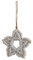 JSGHGDF Weihnachtsstern-Anhänger, handgefertigt, Stoff, hängende Ornamente für Party-Hintergrunddekoration