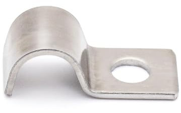 Mailfull Abrazaderas Metalicas para Tubos 50 Unidades Grapas para Cables Pared Ø 10 mm Cable Clips para Cables Alambres Cables de Red FijacióN de Vallas