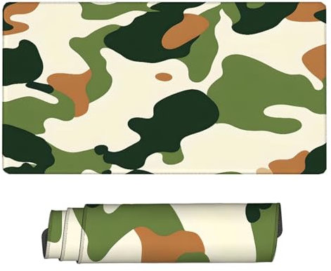 Tapis de Souris XXL Vert 1200x600x3mm, Texturée Résistant à Usure Lavable Tapis Souris Ondulation Grand Tapis de Souris Gamer avec Surface en Caoutchouc Antidérapant Résistant Tapis de Bureau H2-109