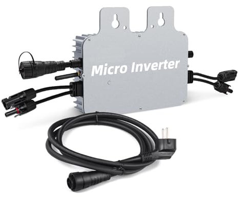 Onduleur de Raccordement au Réseau, Onduleur de Raccordement au Réseau D'énergie Solaire, Micro-Onduleur à Onde Sinusoïdale Pure, Puissance 600 W/700 W/800 W (AV210-230 V),Silver700W