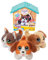 Little Live Pets - Mini Puppy's Home Blaues Haustier mit Häuschen, Welpe mit weichem Fell, füllen Sie Ihre Wasserschale, hängen Sie Ihr Plättchen mit Namen auf und geben Sie ihm seinen Knochen, 4