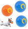3 Stuck Hundespielzeug Ball Elektrisch Magic Ball Hund USB Aufladung Dynamische Beleuchtung Intelligente Hindernisvermeidung Interaktives Hundespielzeug für Hunde (2 Blau + Orange)
