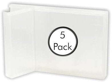 Deflecto Business Card Holder - Slimline Portable - Pack of 5 - Clear
