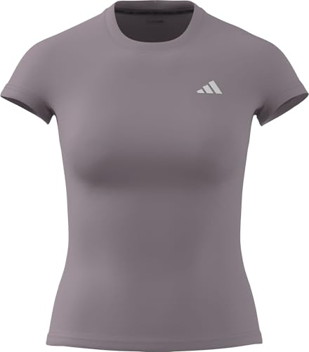 adidas Women's Power Essentials Workout Contour T-Shirt, preloved fig, L