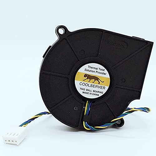 FD7015H12D 7515 75mm CPU Blower Fan,Voltage DC12V 0.43A 4-Wire Server Blower Cooling Fan