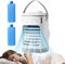 Portable Air Cooler, Cordless Personal Air Cooler with Ice box, Air Coolers with 3 Wind Speed, Color Lights, Small Mobile Cooling Fan Rechargeable Quiet with Timer, for Home, Bedroom