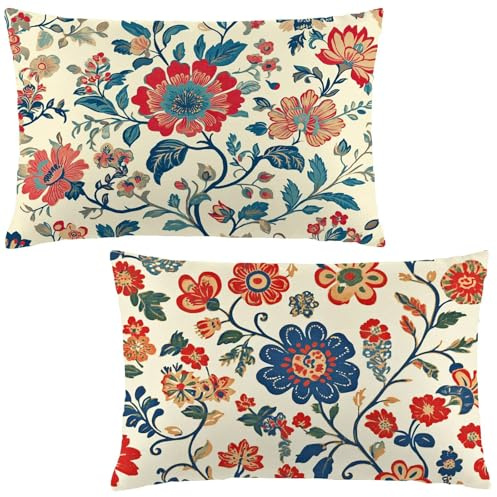 Kissenbezug 50 x 60 Hell Kopfkissenbezug 50x60 cm 2 Stück Samt Kissen Marokko Dekokissen Rechteck Kissenbezüge mit Unsichtbarem Reißverschluss Sofakissen für Schlafzimmer Deko Herbst Geschenke LE-534