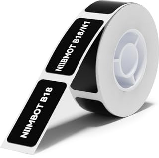 NIIMBOT Rouleau Étiquettes pour étiqueteuses N1 | étiquettes adhésives pour les pots d'épices, de plantes, pour l'organisation