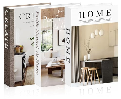 3 Stück Faltbare Deko Bücher Set, Mode Coffee Table Aesthetic | Gefälschte Decorative Books, Stockholm Bedroom Decor, Fake Bücher für Couchtisch Book Büro Geschenkideen Bücherregal Deko