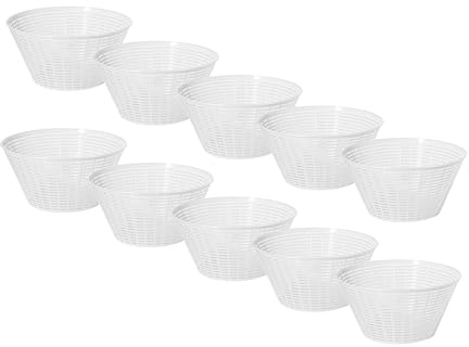 AlcoFermBrew 10 x Käseform 20.3x11cm - 1.8kg - Ricotta – Käseformen | Korb | Käseherstellung | Lab