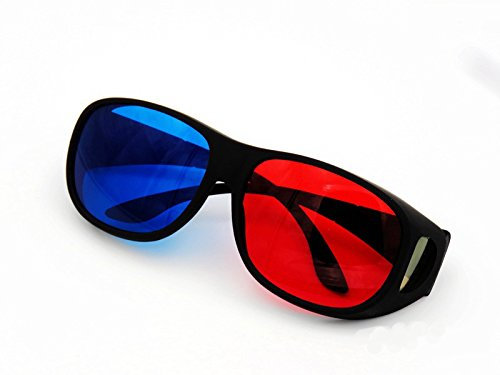 TuToy Blaue Und Rote 3D-Brille Für Heimkino Movie Cinema Spiel Gelten Für Led-Projektor