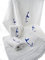 osters muschel-sammler-shop Hochwertige - Flauschige und saugfähige Baumwoll-Handtücher in Weiss mit Blauer Sylt Stickerei - Exclusiv (Gästetuch 30x50)